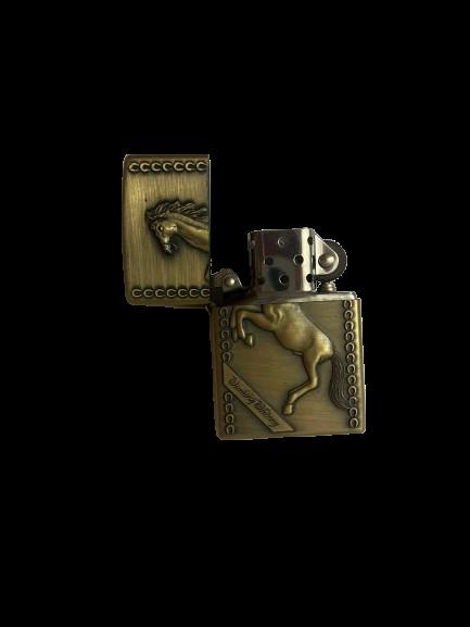 Bensin lighter med Hestemotiv